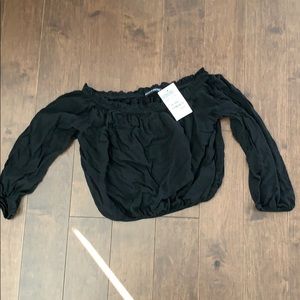 Brandy Melville black off the shoulder top